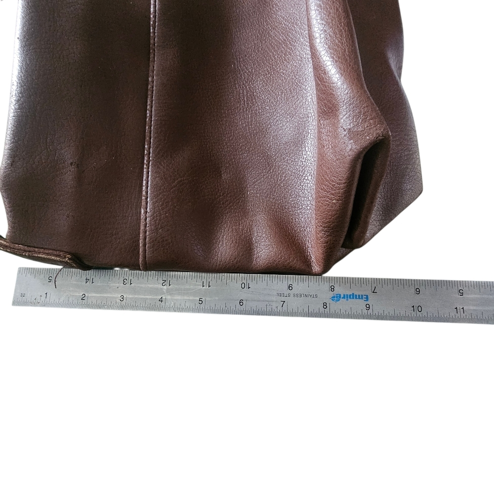 Stone Mountain Authentic Brown Genuine Leather Crossbody Purse Women's Hand Bag - Picture 9 of 14